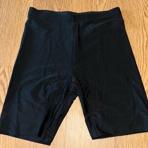Forever 21 Jet Black Biker Shorts Athletics Compression shorts